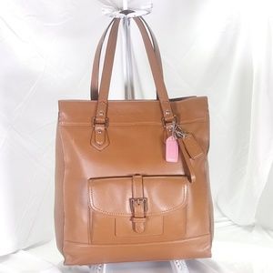 Coach Charlie Leather Tote Bag